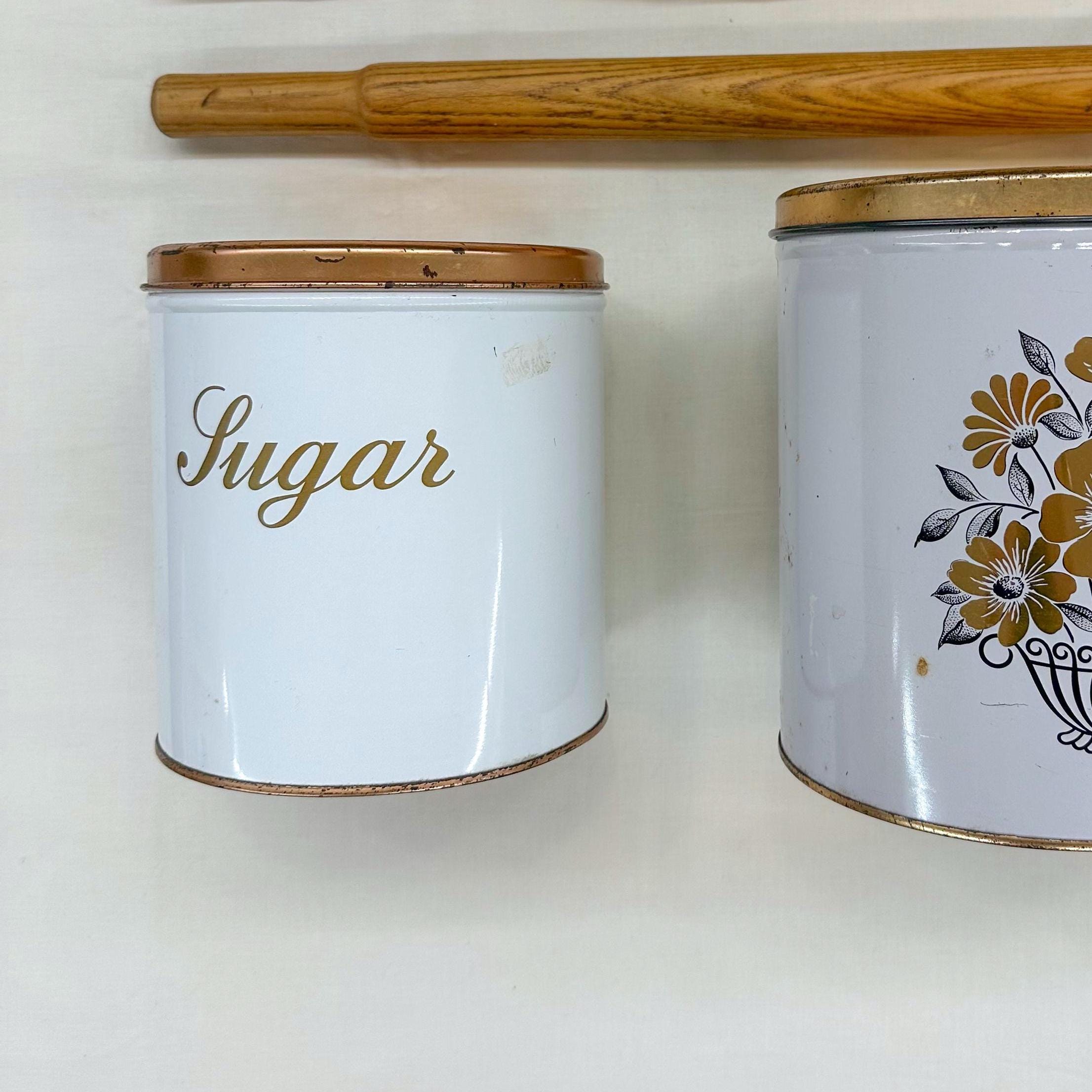 お料理キャニスター アルミ製キャニスターセット 6点 ヴィンテージ