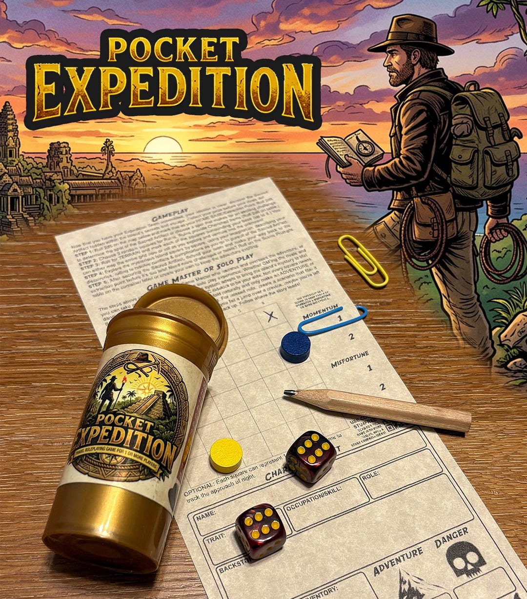 Pocket Expedition! Travel RPG – Jungle Adventure Roleplaying Game in a ...