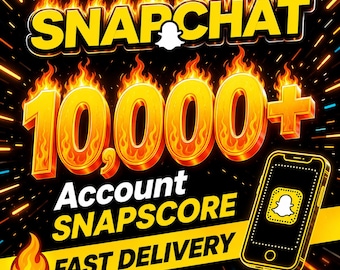 10000 Snapscore-Konto | HQ | Snapchat-Score über 10000 | Schnelle Lieferung