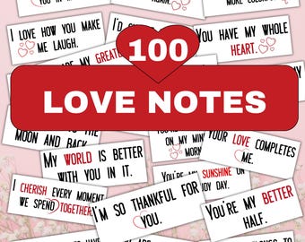 Mini love notes for valentines, Love notes cards, Printable love notes, Couple gifts, Boyfriend love note, Lunchbox love notes, love Cards