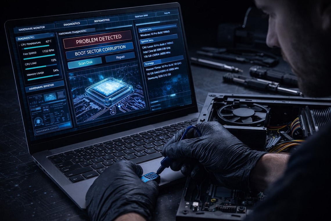 Computer Repair Usb Toolkit PC Repair & Recovery Bootable USB 2026 | Offline Diagnostics, Data ...