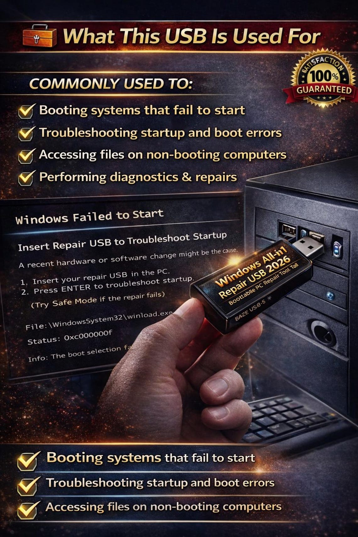 Computer Repair Usb Toolkit Computer Repair USB Toolkit | Bootable Recovery & Diagnostics for ...