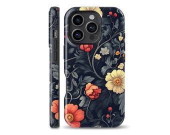 Funda para teléfono con diseño de flores silvestres, con fondo de pantalla estético, compatible con iPhone 16 Pro, iPhone 15, Samsung S24 ultra, S21, S23 Ultra, Google Pixel 9, 7 Pro