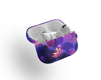 Estuche para AirPod con imágenes prediseñadas de fresas Estuche para AirPods con imágenes prediseñadas de fresas Estuche para AirPods Pro, estuche para Samsung Buds, estuche para Google Pixel Buds, AirPods personalizados