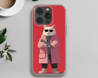 Funda para móvil con diseño de gato japonés Maneki Neko para iPhone 16e, 14, 13, 12, 11, SE, Samsung S25, A15, S21, S23 Ultra, Google Pixel 8, 9 Pro