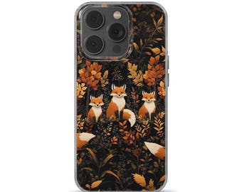 Funda de teléfono con diseño bordado con diseño de bosque otoñal compatible con iPhone 16 Pro, iPhone 14, Samsung S25, A53, S21, S23 Ultra, Google Pixel 9 Pro