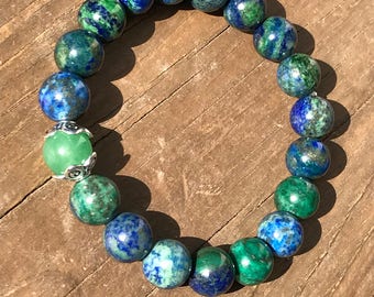 Azurite Mala Bracelet