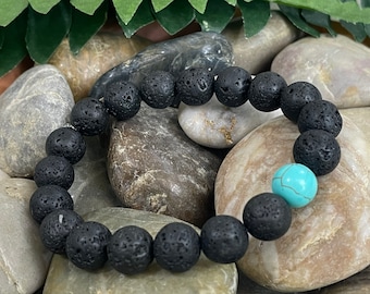 Lava Rock mala bracelet