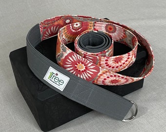 Peach Circle Burst Yoga Strap