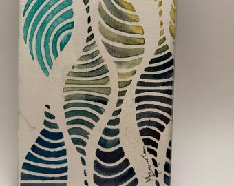 Flusso e riflusso / Acquerello originale