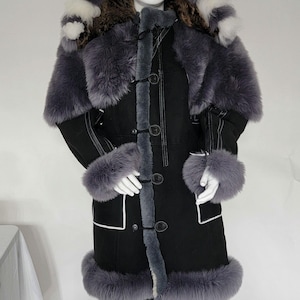 Man sheepskin coat