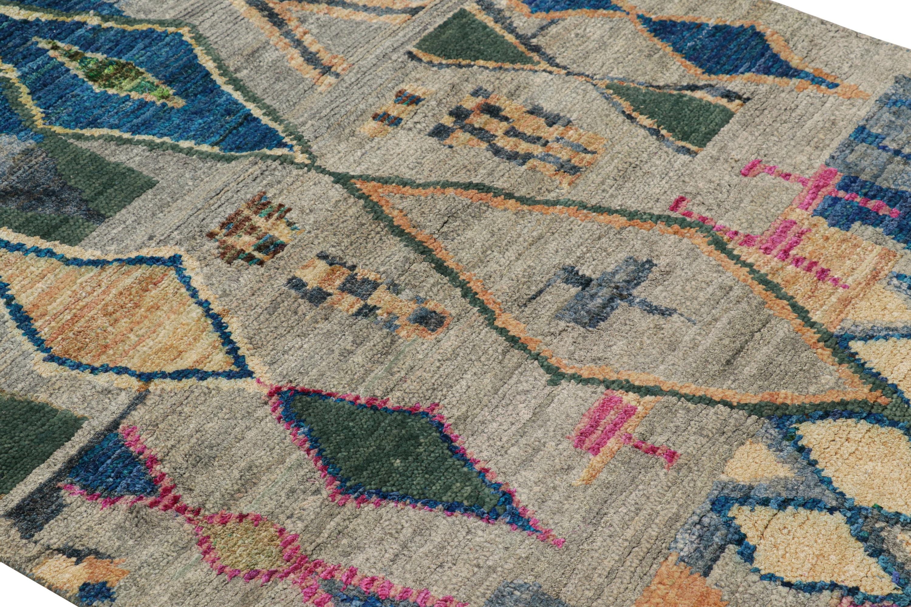 Rug & Kilim’s Contemporary Moroccan Style Rug With Polychromatic ...