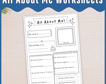 All About Me Worksheet: Back to School Icebreaker Activity (PDF Download)