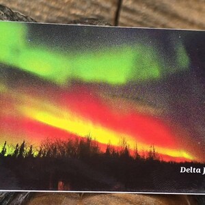 Northern Lights Vinyl Stickers 2.25&quot; x 4&quot;