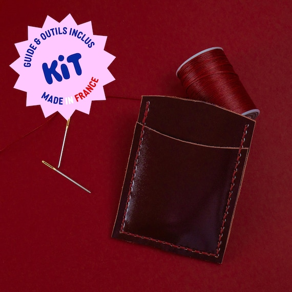 Kit DIY Porte-carte MAXIME personnalisable avec un Guide complet et Outils - Made in France