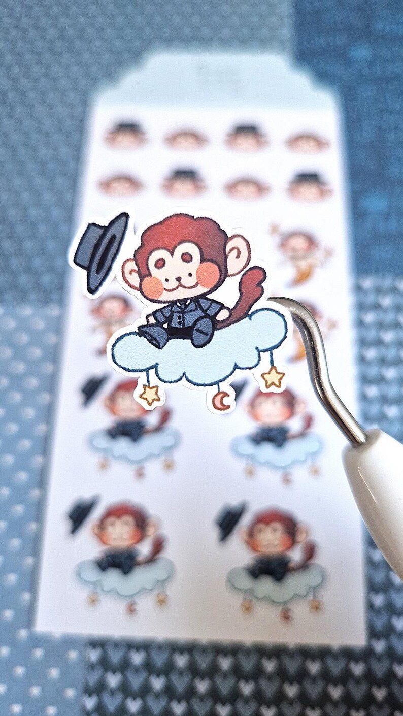 Monkees Sticker Monkee Ticket Collection Sticker Sheet: Handmade Planner Stickers - Etsy