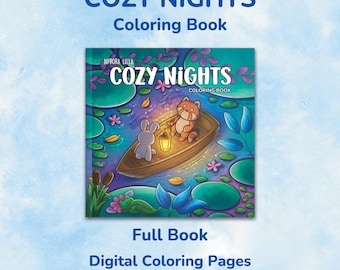 Cozy Nights Coloring Book - Full Book - Printable PDF