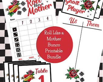 Roll Like a Mother Bunco Printables: Mother's Day Game (PDF)