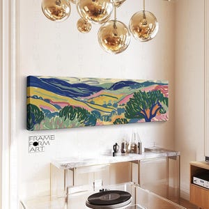 Manifesto della mostra di paesaggi in stile Matisse, decorazione da parete panoramica moderna per la casa, grande poster di Henri Matisse, decorazione da parete panoramica su tela incorniciata
