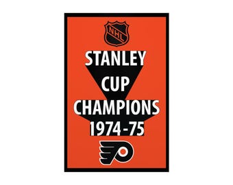 1974-1975 Philadelphia Flyers Championship Banner - NHL Sports Memorabilia Collectible & Fan Decor