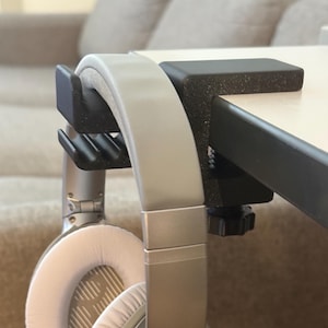 Desk Headphone & Cable Holder | No Tools Required