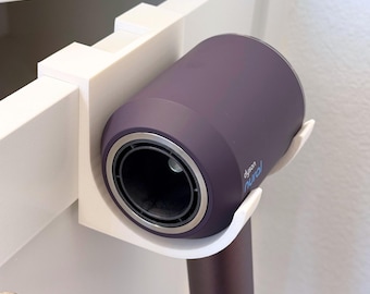 Tool-Free Dyson Hair Dryer Mount | Custom Size Available | No Drilling | Minimalist Design