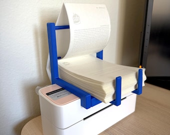 Top Mounted, Desk Space-Saving Label Holder for PM-241-BT Thermal Label Printer