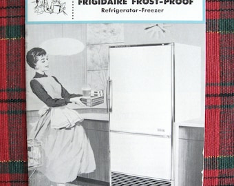 1958 Manual de uso y cuidado del congelador del refrigerador a prueba de heladas Frigidaire, Manual de uso y cuidado del congelador a prueba de heladas de Frigidaire, envío gratuito