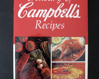 1991 Treasury of Campbell's Recipes Softcover Book, 1991 Campbell's Softcover Cookbook, Free Shipping