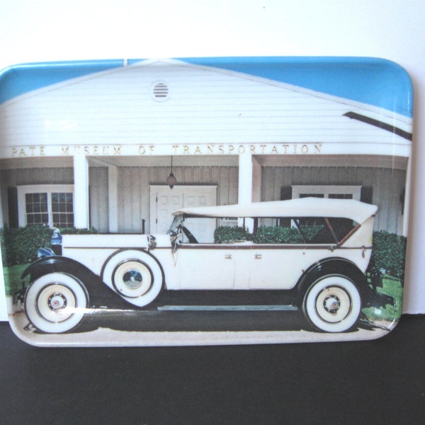 Pate Museum of Transportation Souvenir Tray, Pate Museum Cresson Texas Melamine Tidbit Tray, Pate Museum Mebel Collector Tray, Free Shipping