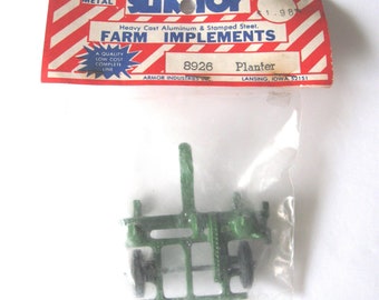 Slik Toy No. 8926 Metal Green Planter Farm Implement in Original Package, Slik Toy Aluminum and Stamped Steel Farm Planter, Free Shipping