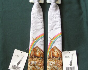 Eagles Wings Noah's Ark Youth Clip-On Necktie with Original Label, Noah's Ark Youth Clip-On Polyester Necktie, One Available, Free Shipping