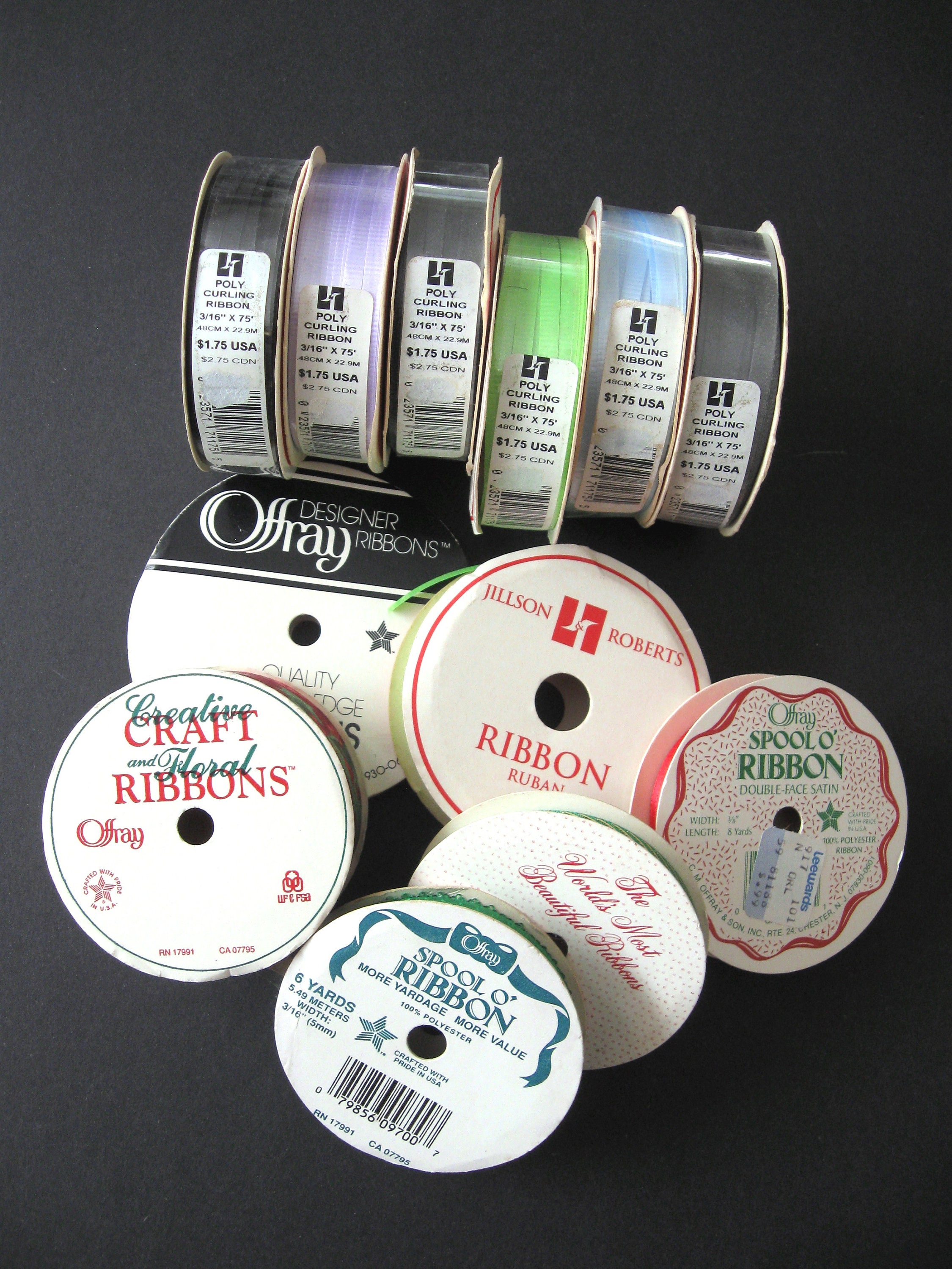 Curling Ribbon Spool Crimped 3/16 500 yards 1500 Feet, Offering 27 colors,  for balloons, favors and gifts