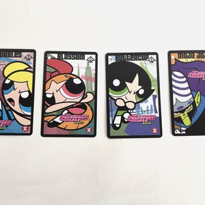 Vintage 2002 The Powerpuff Girls Kolekcjonerskie bilety metra Uroczy prezent Karnet z kreskówek Prezent dla niej Prezent dla dziecka Licencjonowany oryginalny towar