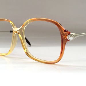 Rare 80s Vintage German Pearly Coral Ladies Womens Eyeglasses Optical Glasses Frames