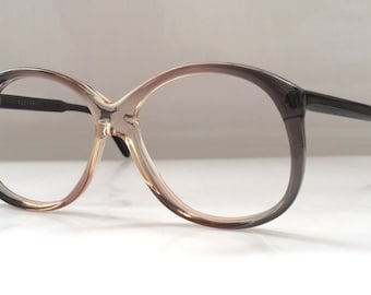 80s Vintage German Köln Optik Oversized Round Frame Eyeglasses