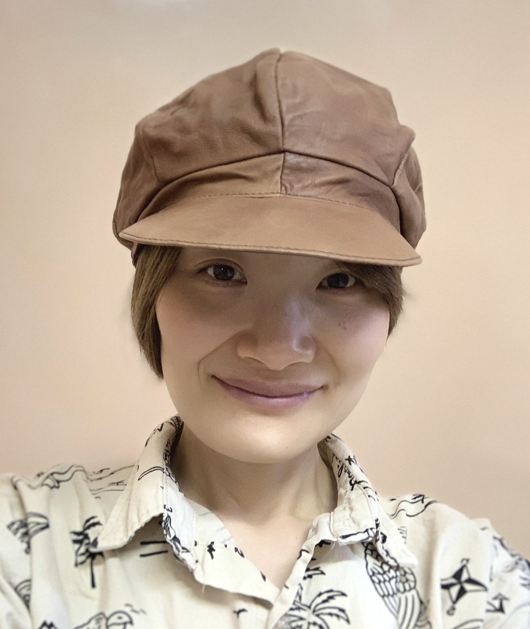 French Leather Newsboy Cap VOBOOM Leather Ivy Newsboy Caps 6 Panel Cabbie Beret Hat (7  main image 2