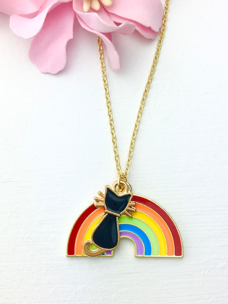Cat Memorial Gift, Rainbow Bridge Necklace Loss of Cat Jewelry Gifts ...