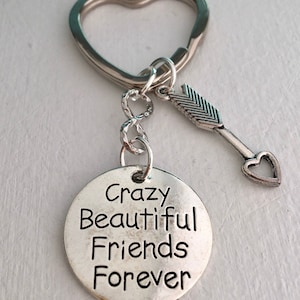 Forever Friends, Forever Friends Keychain, Bff Keychain, Gift for Friend Keychain