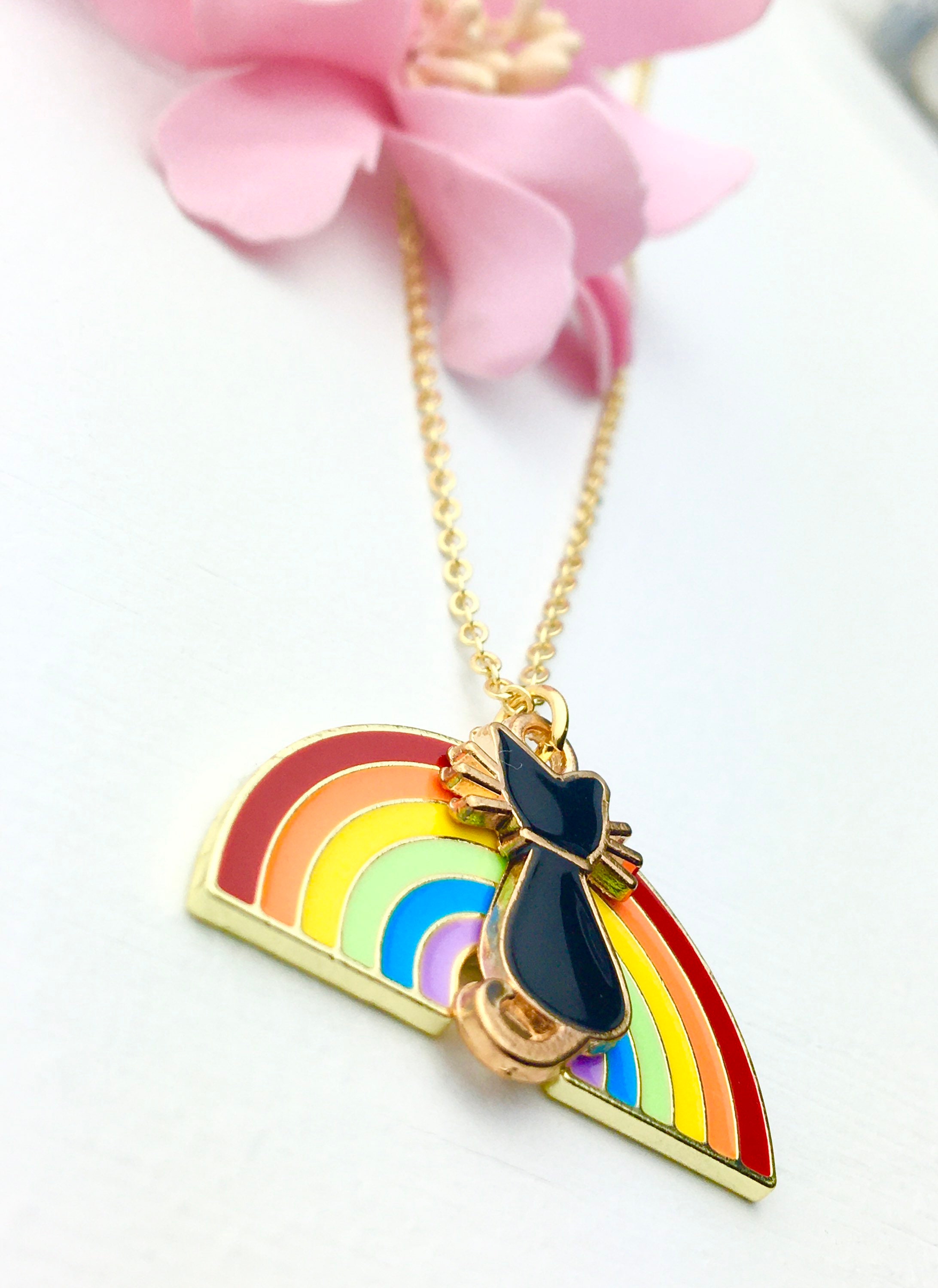 Cat Memorial Gift, Rainbow Bridge Necklace Loss of Cat Jewelry Gifts ...