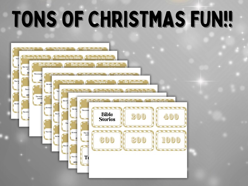 Christmas Bible Jeopardy Game, Nativity Printable Christmas Trivia ...