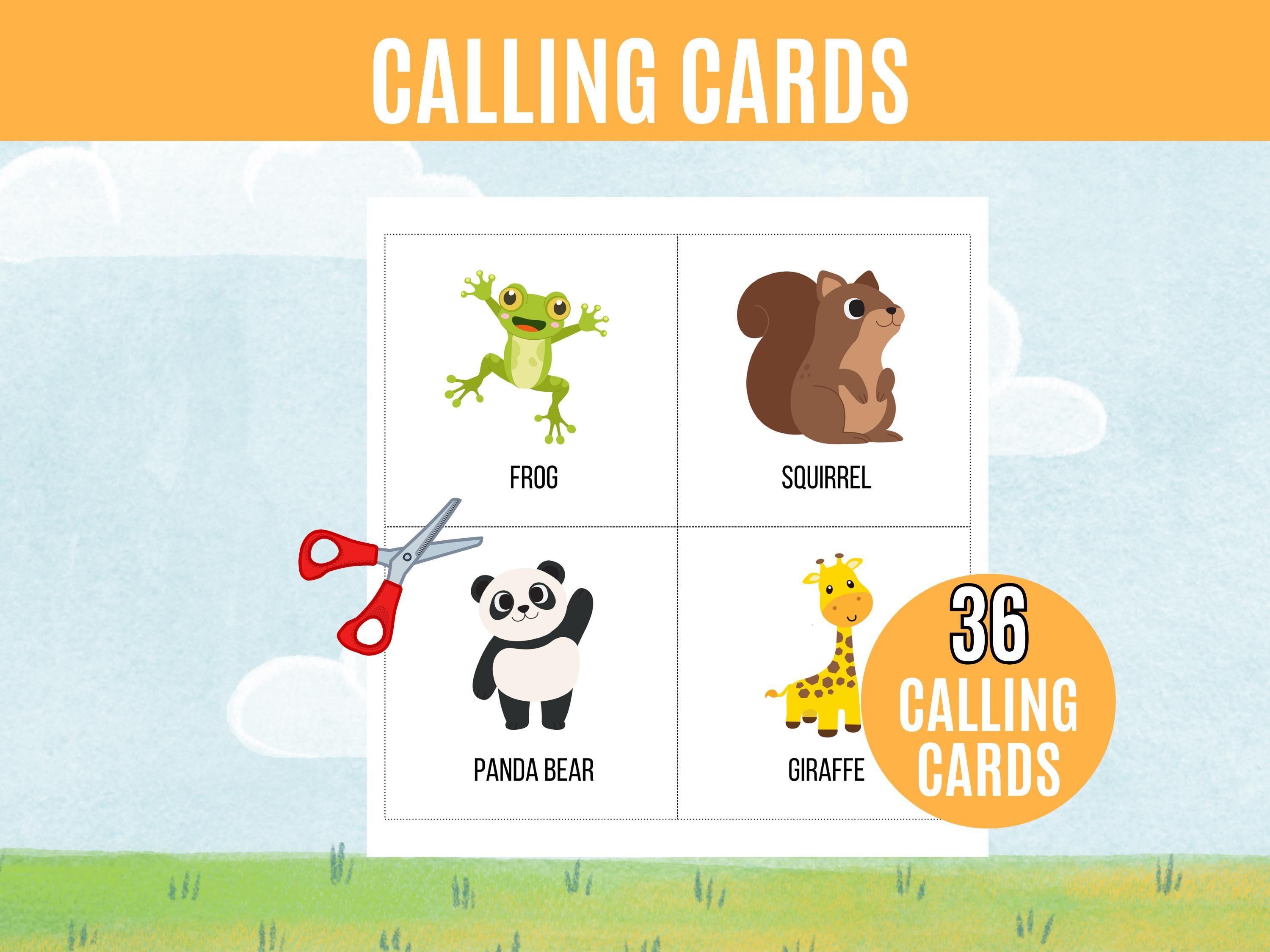 Animal Bingo, 50 Printable Animal Bingo Cards, Kids Printable, Zoo ...