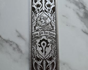 Sylvanas Stainless Steel Bookmark - Long Live the Queen