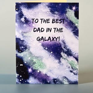 Custom Fathers day card, unique watercolor art, handmade card for dad, special Father’s Day print keepsake, from son to dad fish card gift