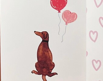 Dog lover note card set, blank inside, stationary gift set for pet lover, whimsical art for animal lover, dog watercolor greeting card set