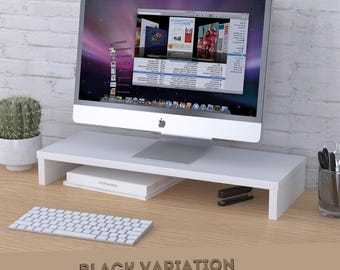 Wooden Monitor Stand – Ergonomic Loft Desk Riser