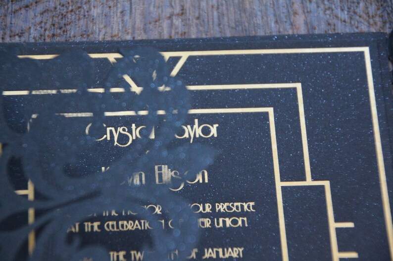 The Great Gatsby Wedding Invitations Etsy