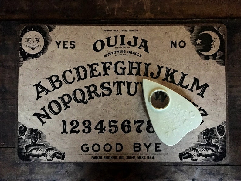 Vintage Ouija Board, Talking Board Set, William Fuld, Mystifying Oracle, Parker Brothers, Paranormal, Psychic Game, Salem Massachusetts