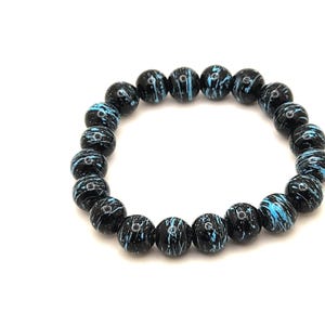 African Black Krobo Bead Bracelet