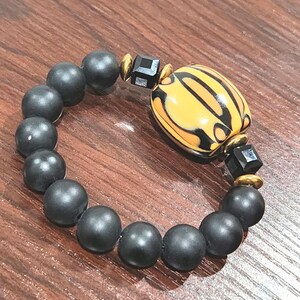 African Black Krobo Bead Bracelet